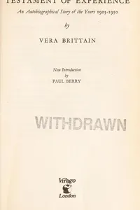 Testament of experience