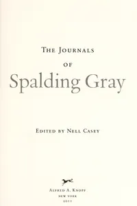 Capa de The journals of Spalding Gray
