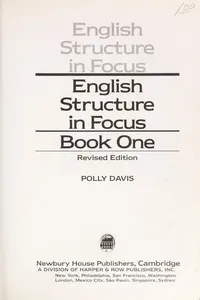 English structure in focus