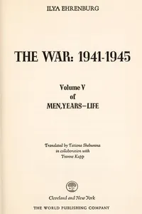 Cover of The war: 1941-1945 by Илья́ Григо́рьевич Эренбу́рг