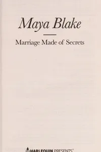 Marriage made of secrets