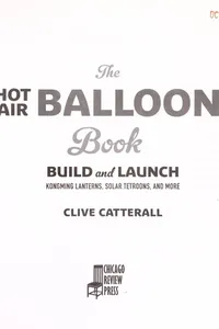 The hot air balloon book