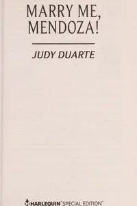 Cover of Marry Me, Mendoza!