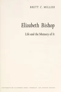 Capa de Elizabeth Bishop