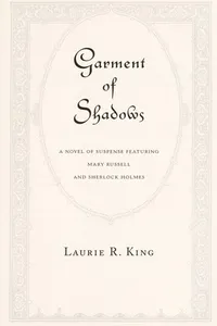 Cover of Garment of shadows by Laurie R. King