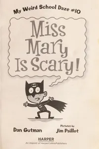 Capa de Miss Mary is scary! por Dan Gutman