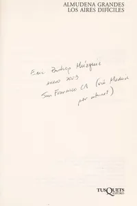 Cover of Los aires difíciles by Almudena Grandes