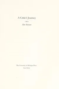 A critic's journey
