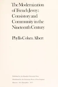 The modernization of French Jewry