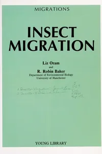 Insect migration
