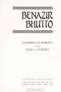 Cover of Benazir Bhutto