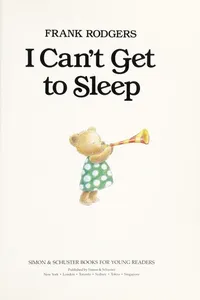 I can't get to sleep