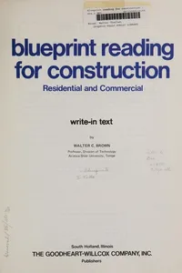 Blueprint reading for construction