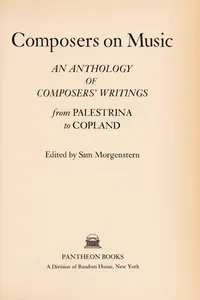 Composers on music