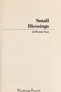 Cover of Small blessings