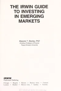 The Irwin guide to investing in emerging markets