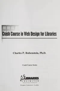 Crash course in Web design for libraries