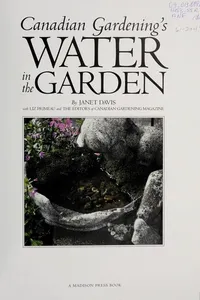 Canadian gardening's water in the garden
