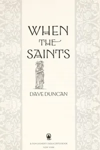 Capa de When the saints por Dave Duncan