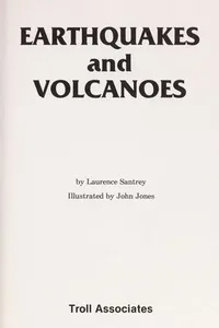 Cover of Earthquakes and volcanoes