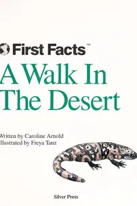 Cover of A walk in the desert by Caroline Arnold