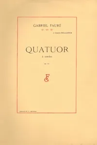 Quatuor à Cordes, op. 121