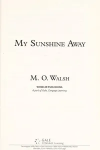 Capa de My sunshine away por M. O. Walsh