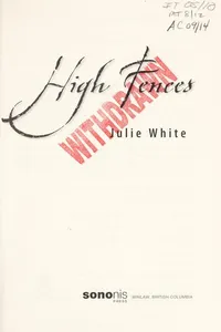 Cover of High fences