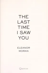 Cover of The last time I saw you