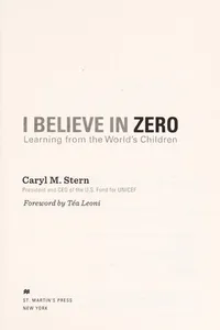 I believe in zero