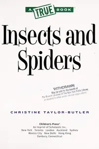 Capa de Insects and spiders