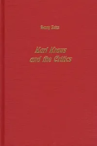 Karl Kraus and the critics