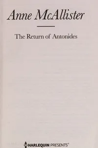 The return of Antonides
