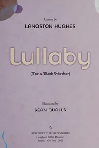 Lullaby (For a Black Mother)