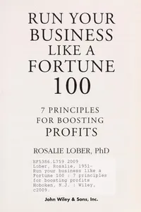 Run your business like a Fortune 100