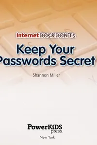 Keep your passwords secret