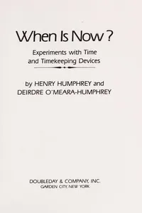 When Is Now?