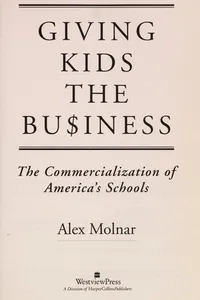 Giving kids the bu$iness [sic]