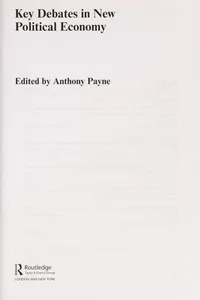 Key Debates in New Political Economy