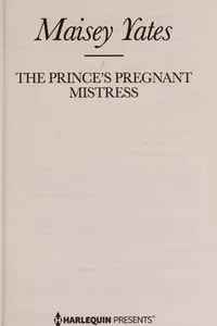 Capa de The prince's pregnant mistress por Maisey Yates