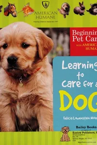 Learning to care for a dog