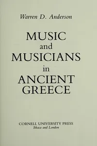 Music and musicians in Ancient Greece