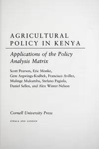 Agricultural policy in Kenya
