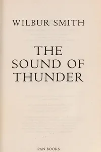 Capa de The sound of thunder por Wilbur Smith