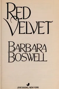 Cover of Red Velvet by Barbara Boswell