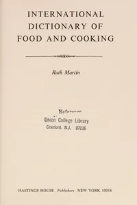 International dictionary of food and cooking