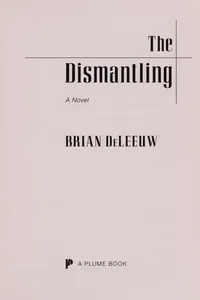 Capa de The dismantling