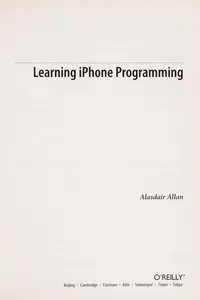 Learning iPhone programming