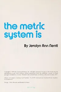The metric system is