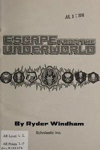 Cover of Escape from the underworld by Ryder Windham